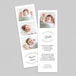Faire-part Baptême Civil | Faire-part Baptême Original^Planet cards Douceur champêtre