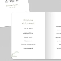 Livret De Baptême^Planet cards Douceur Champêtre