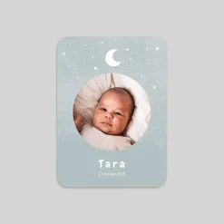 Faire-part Naissance Magnet | Faire-part Naissance Fille^Planet cards Douceur de Lune
