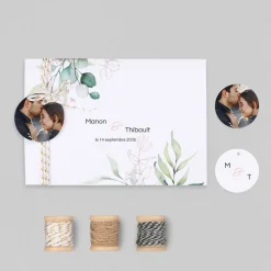 Faire-part Mariage Champêtre | Gamme Complète^Planet cards Douceur et Eucalyptus
