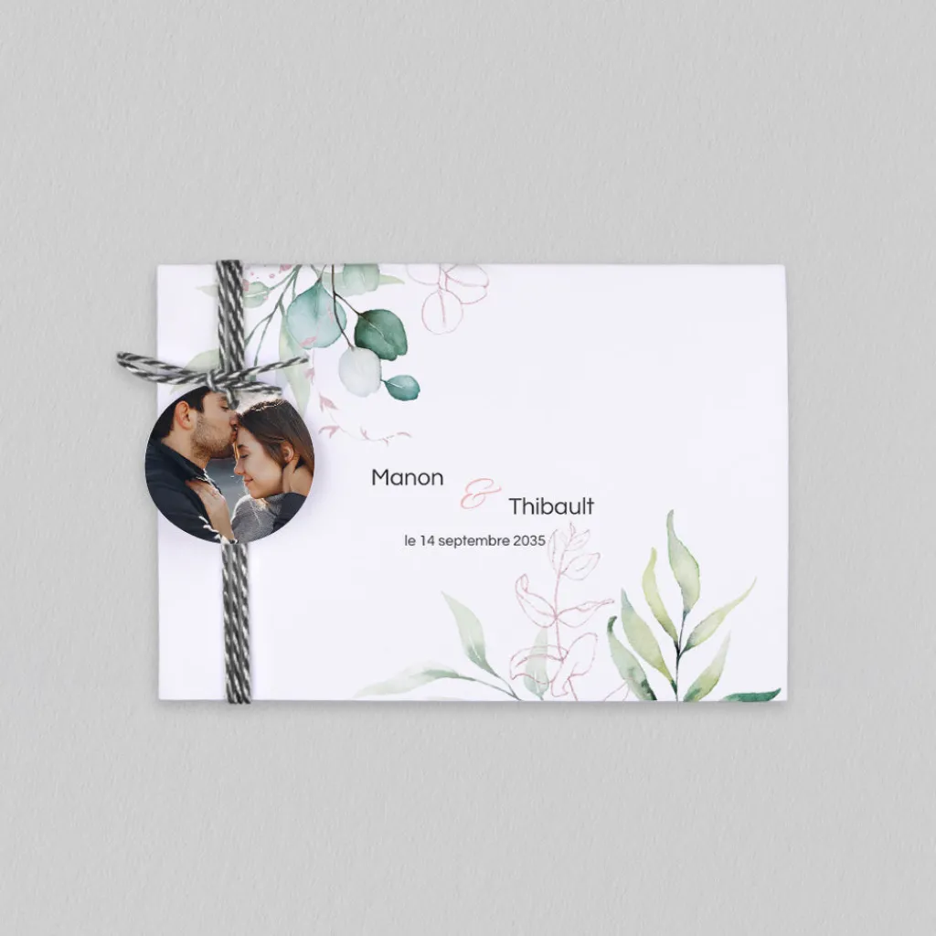 Faire-part Mariage Champêtre | Gamme Complète^Planet cards Douceur et Eucalyptus
