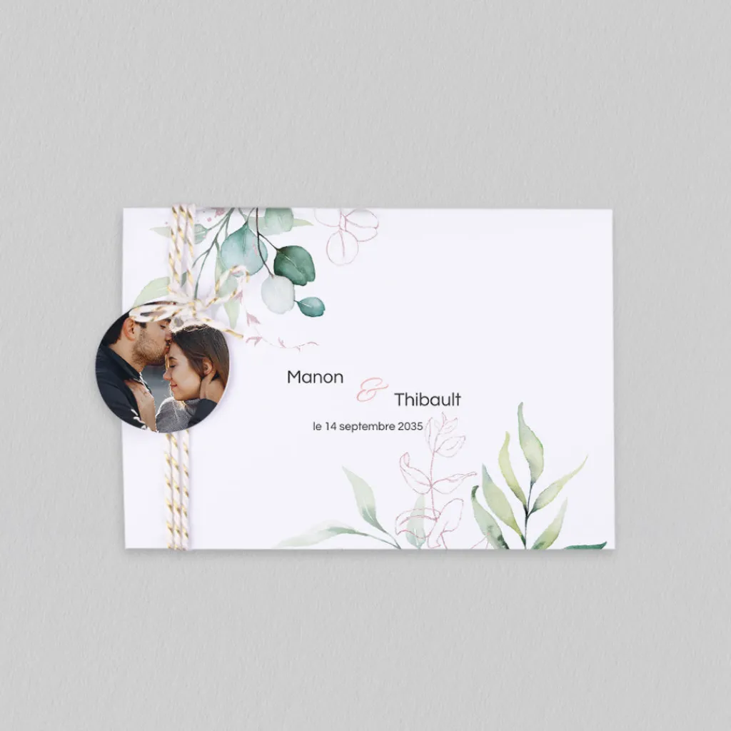 Faire-part Mariage Champêtre | Gamme Complète^Planet cards Douceur et Eucalyptus