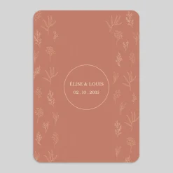 Faire-part Mariage Champêtre^Planet cards Douceur Naturelle