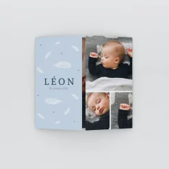 Faire-part Naissance Fille^Planet cards Douceur Plume
