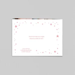 Faire-part Naissance Fille^Planet cards Douceur Étoilée