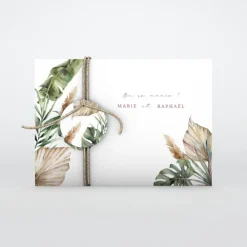 Faire-part Mariage Bohème | Gamme Complète^Planet cards Douceur Tropicale et Photos