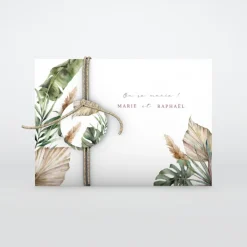 Faire-part Mariage Bohème | Gamme Complète^Planet cards Douceur Tropicale et Photos