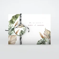 Faire-part Mariage Bohème | Gamme Complète^Planet cards Douceur Tropicale et Photos