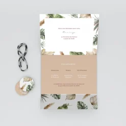 Faire-part Mariage Bohème | Gamme Complète^Planet cards Douceur Tropicale et Photos