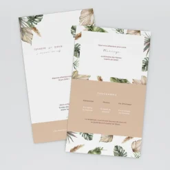 Faire-part Mariage Bohème | Gamme Complète^Planet cards Douceur Tropicale et Photos