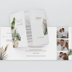 Faire-part Mariage Bohème | Gamme Complète^Planet cards Douceur Tropicale et Photos