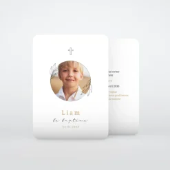 Faire-part Baptême Civil^Planet cards Douceur Végétale