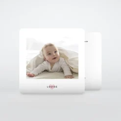 Faire-part Naissance Fille^Planet cards Doux petit coeur