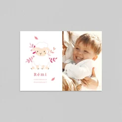 Carte Remerciement Baptême Animaux | Carte Remerciement Baptême Garçon^Planet cards Doux Petit Mouton