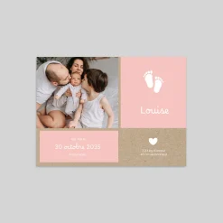 Faire-part Naissance Original^Planet cards Doux Petits Pieds