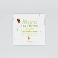 Carte Invitation Anniversaire Enfant Garçon^Planet cards Dragon et chevalier