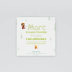 Carte Invitation Anniversaire Enfant Garçon^Planet cards Dragon et chevalier