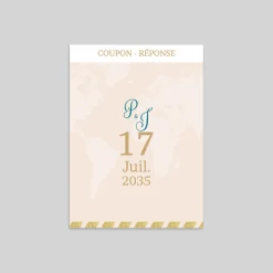 Coupon-réponse Mariage^Planet cards Embarquement Imminent