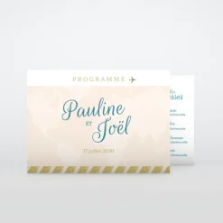 Programme De Mariage^Planet cards Embarquement Imminent