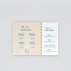 Programme De Mariage^Planet cards Embarquement Imminent