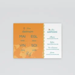Programme De Mariage^Planet cards Embarquement Imminent