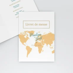 Livret De Messe Mariage^Planet cards Embarquement Imminent