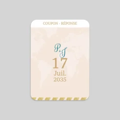 Coupon-réponse Mariage^Planet cards Embarquement Imminent