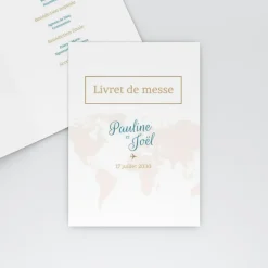 Livret De Messe Mariage^Planet cards Embarquement Imminent