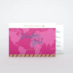 Programme De Mariage^Planet cards Embarquement Imminent