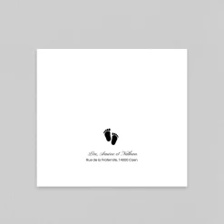 Faire-part Naissance Garçon^Planet cards Empreintes Petits Pieds