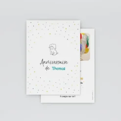 Carte Invitation Anniversaire Enfant Garçon^Planet cards En Etoiles