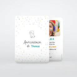 Carte Invitation Anniversaire Enfant Garçon^Planet cards En Etoiles