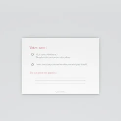 Coupon-réponse Mariage^Planet cards Enfants Mariage
