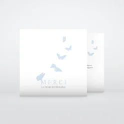 Carte Remerciement Décès^Planet cards Envol de papillons