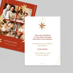 Carte De Noël Photo^Planet cards Etoile du Nord