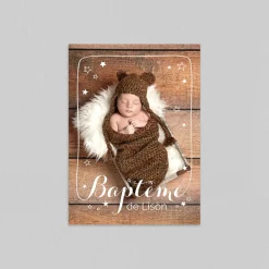 Faire-part Baptême Civil | Gamme Complète^Planet cards Etoiles et cadre