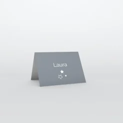 Marque-place Baptême^Planet cards Etoiles et cadre