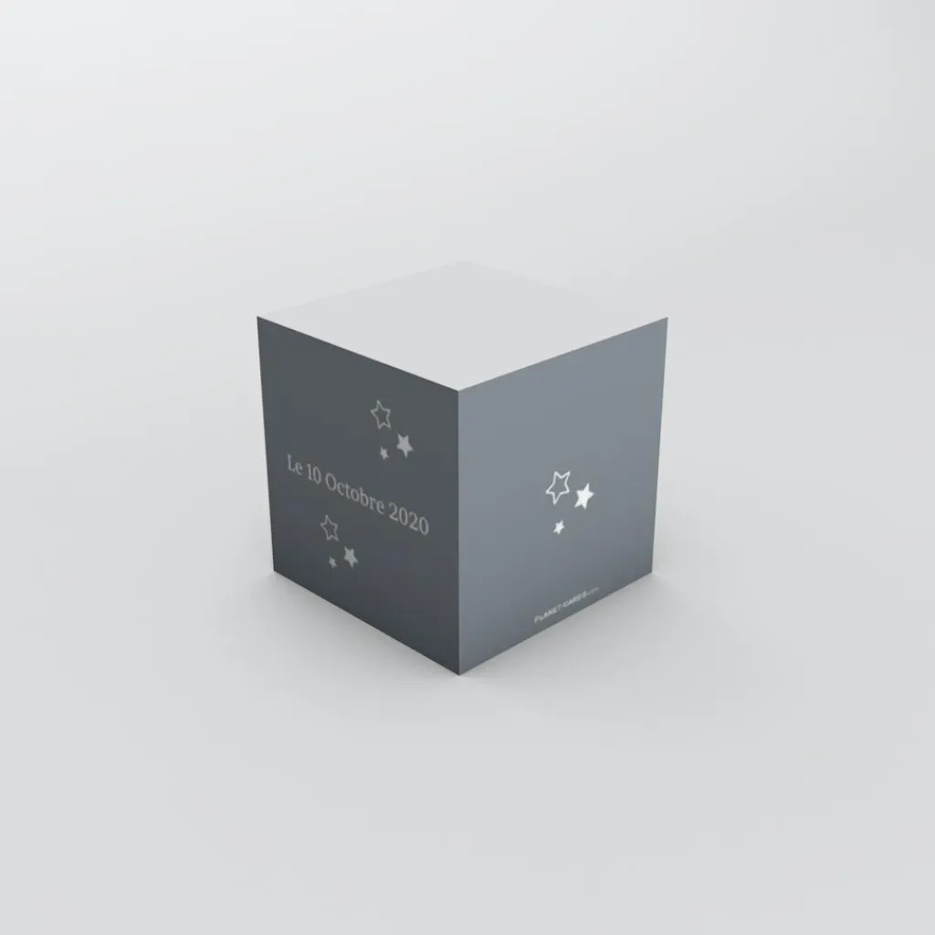 Boîte À Dragées Baptême^Planet cards Etoiles et cadre