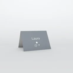 Marque-place Baptême^Planet cards Etoiles et cadre