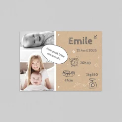 Faire-part Naissance Original | Faire-part Naissance Garçon^Planet cards Etoiles et Kraft