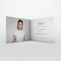 Faire-part Communion^Planet cards Etoiles Et Plumes