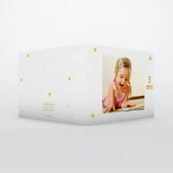 Carte Invitation Anniversaire Enfant Fille^Planet cards Etoiles jaunes