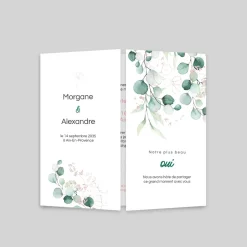 Faire-part Mariage Champêtre | Gamme Complète^Planet cards Eucalyptus Chic