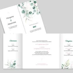 Faire-part Mariage Champêtre | Gamme Complète^Planet cards Eucalyptus Chic