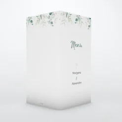 Menu De Mariage^Planet cards Eucalyptus Chic