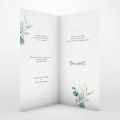 Menu De Mariage^Planet cards Eucalyptus Chic