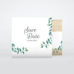Save The Date^Planet cards Eucalyptus Et Bois