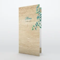 Menu De Mariage^Planet cards Eucalyptus Et Bois