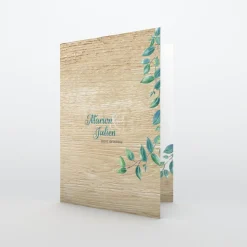 Livret De Messe Mariage^Planet cards Eucalyptus Et Bois
