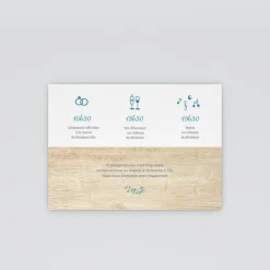 Programme De Mariage^Planet cards Eucalyptus Et Bois